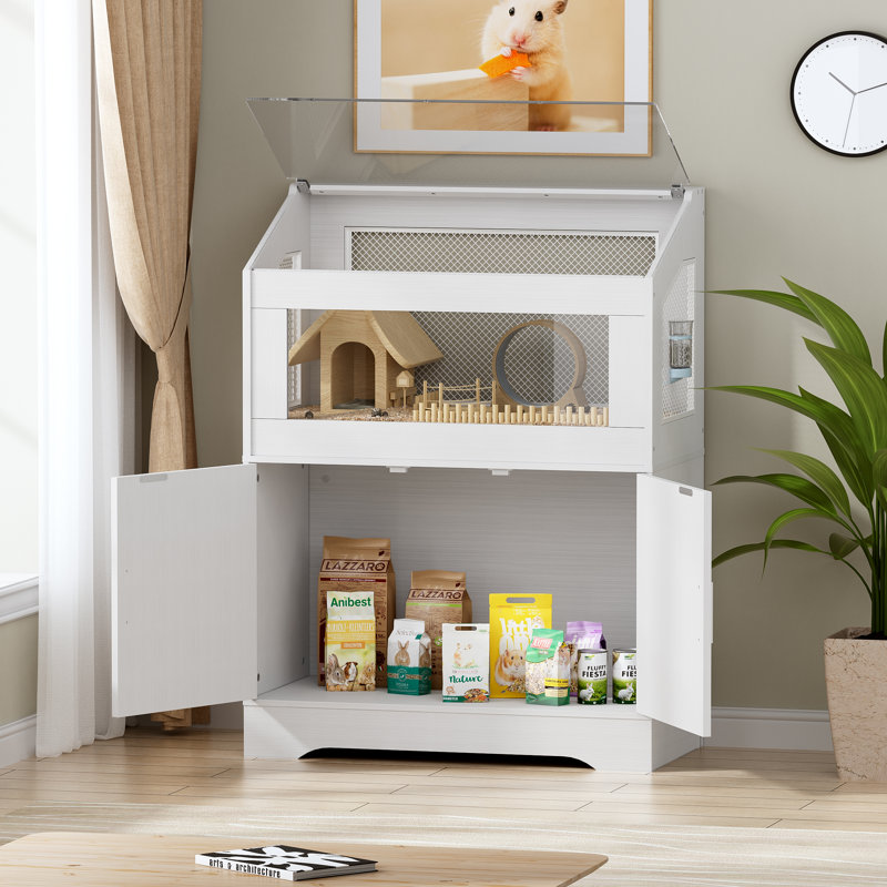 Hamster cage cabinet best sale